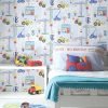 Papel De Pared Make Believe – Roadworks Ahead Blue 11051
